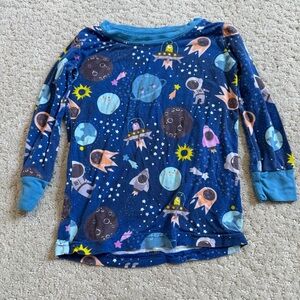 Little Sleepies Bamboo Out Of This World Long Sleeve Pajama Top - 12-18 Months